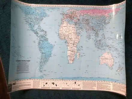 Photo of free Laminated world map (Sprowston NR7) #1
