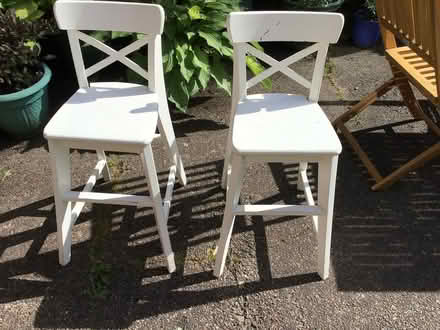 Photo of free 2 ikea children’s stools - ideal for sitting up at the table (Greystoke CA11) #1