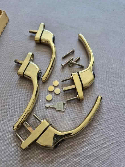 Photo of free 4 UPVC Gold Window Handles (CR0) #1
