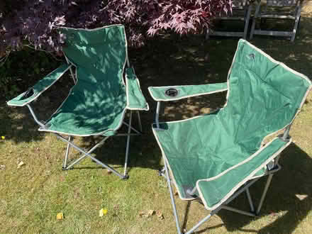 Photo of free Fold up chairs x2 with cases (Poringland NR14) #1