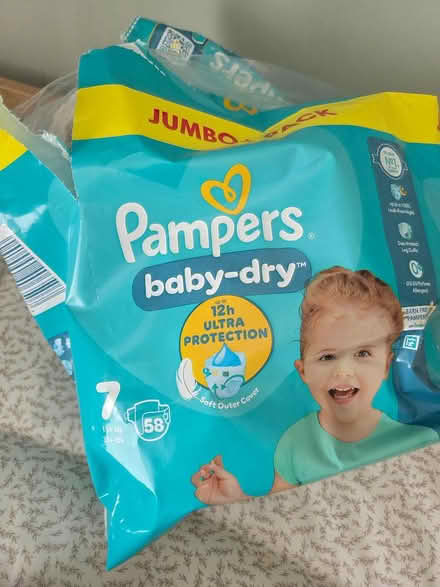 Photo of free Size 7 pampers nappies (Liverpool, L16) #1