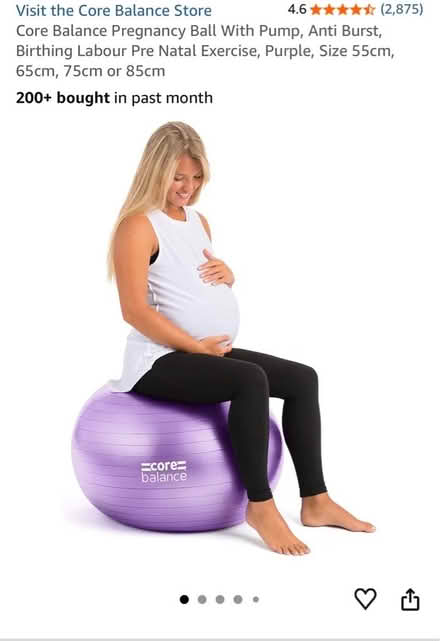 Photo of free Pregnancy Balance Ball 65 cm (Broughton MK10) #3