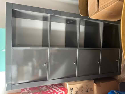 Photo of free Black billy bookcase with doors (Streatham SW16) #1