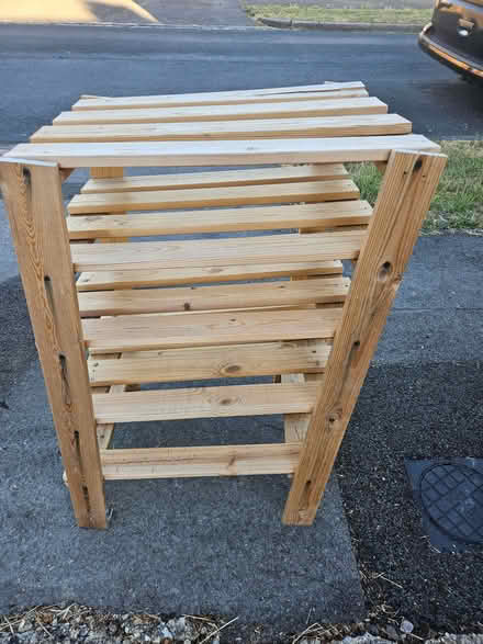 Photo of free Wooden shelf unit (Church RG2) #2