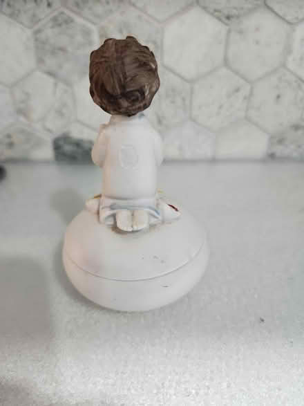 Photo of free Napcoware Bisque Box Figurine (Ambler) #2