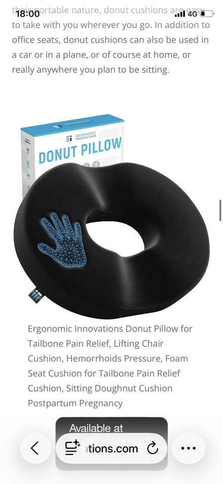 Photo of donut cushion (Marcham OX13) #1