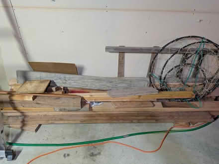 Photo of free Tree rounds & old lumber (Race Road) #4