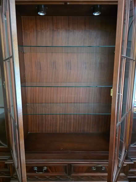 Photo of free Large wooden cabinet / book case (Oxted Downs RH8) #4