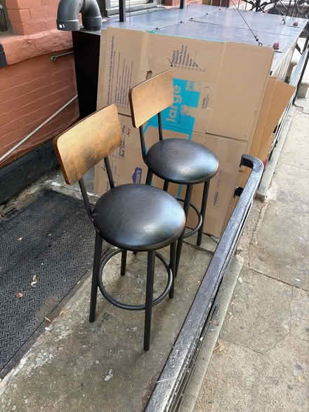 Photo of free Bar stools - quantity 2 (Hoboken - Midtown) #1