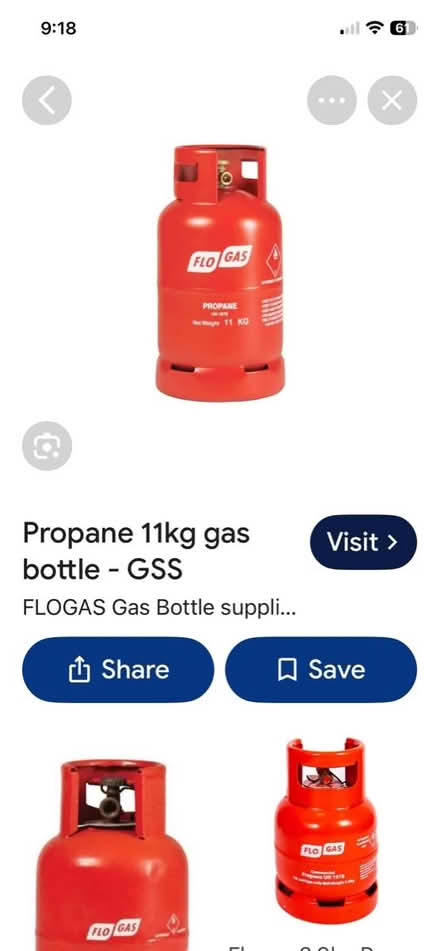 Photo of Propane gas cylinder- any brand (Clayton brook PR5 8) #1