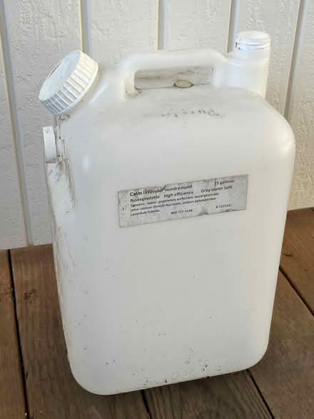 Photo of free 5-gallon liquid container used cap (199 Southern Heights BLVD, SR) #1