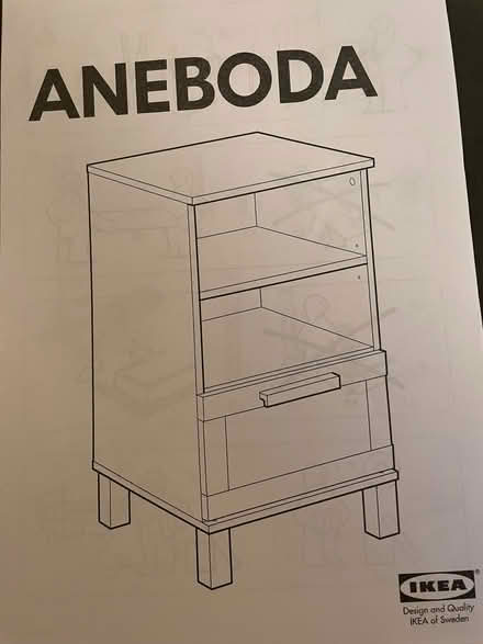 Photo of free IKEA white bedside table 40cm wide, 72cm high (Upper Holloway N19) #2