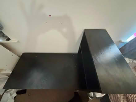 Photo of free Black desk with built-in shelves (Newham, London, E16) #1
