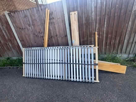 Photo of free King size Wood bed (Harold Wood RM3) #1