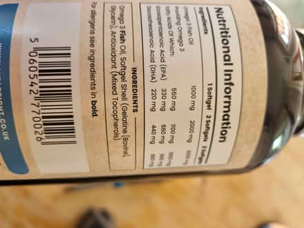 Photo of free Omega 3 capsules (Stroud) #3