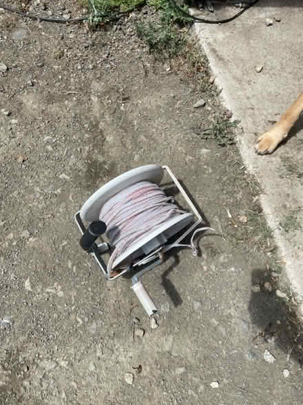Photo of free Electric tape and geared reel (WR13, Berrow) #1