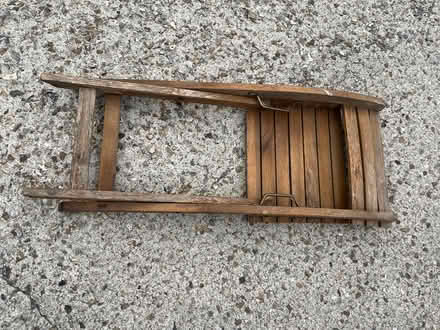 Photo of free Two folding wooden chairs (Axminster EX13) #3