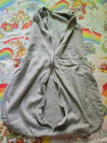 Photo of free Gray Baby Swaddle and B&W Bib (West 7th) #4