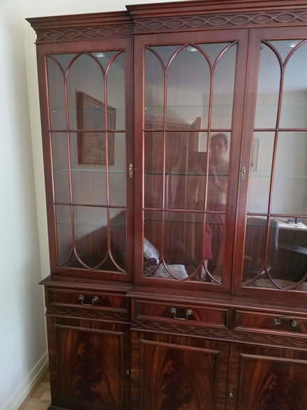 Photo of free Large wooden cabinet / book case (Oxted Downs RH8) #3