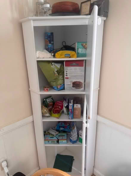 Photo of free White corner cabinet (Weston) #2