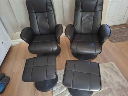 Photo of free 2 Swivel Recliner Armchair (Canvey Island, SS8) #1