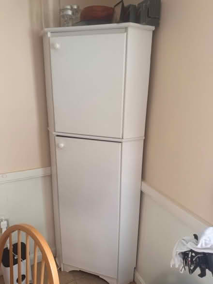 Photo of free White corner cabinet (Weston) #1