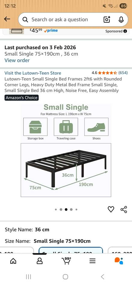 Photo of free Small single bed frame (Herne Bay Ct6) #2
