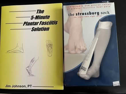 Photo of free Plantar Fasciitis Book and Sock (Groton off of Gay Rd.) #1