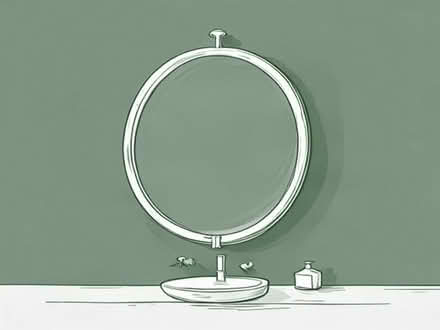 Photo of wall hanging mirror for a bathroom (Knaphill GU21) #1