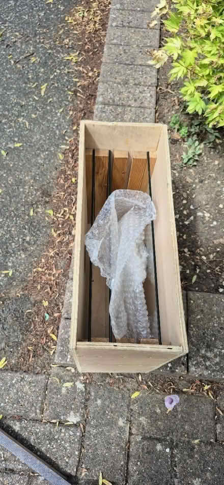 Photo of free 166cm high Glass Shorwcase (ME15 Wheatsheaf Close) #2