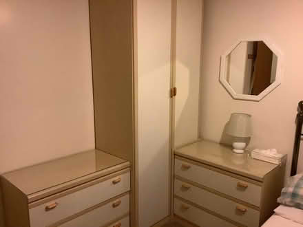 Photo of free 2 x Double wardrobes + 5 drawer chest, 3 drawer chest (The Plantation GL5) #3