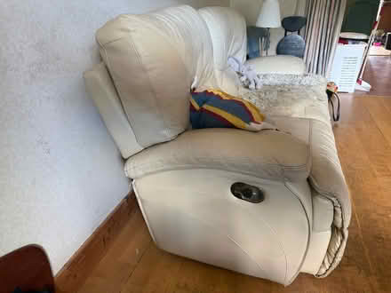 Photo of free Cream sofa recliner 2 seater (Shankill) #2