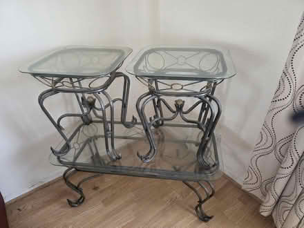 Photo of free Glass top tables (Blacon CH1) #3