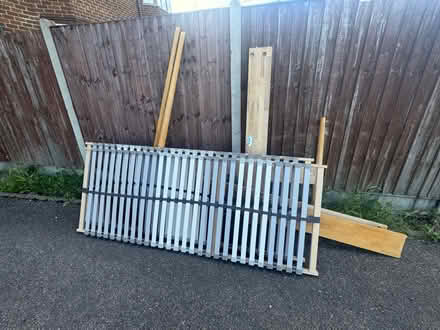 Photo of free King size Wood bed (Harold Wood RM3) #2