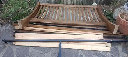 Photo of free Solid wood king size bed frame (Kingston upon Thames) #3