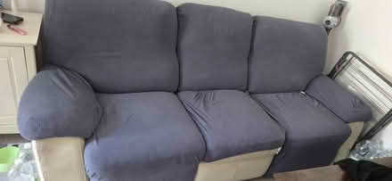 Photo of free 3 seat reclining leather sofa (SN49AB) #1