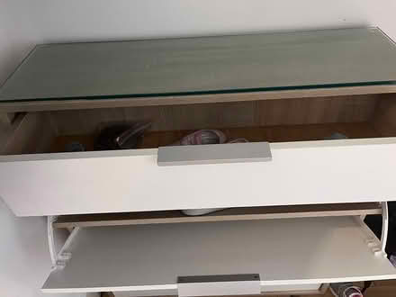 Photo of free Shoe cabinet and glass shelve (SW208BW) #3