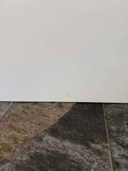 Photo of free White coffee table top and shelf - with some corner damage (East Hunsbury NN4) #2