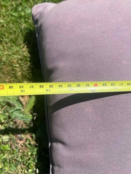Photo of free 4 indoor/outdoor cushions - grey (Lambs Green RH12) #2