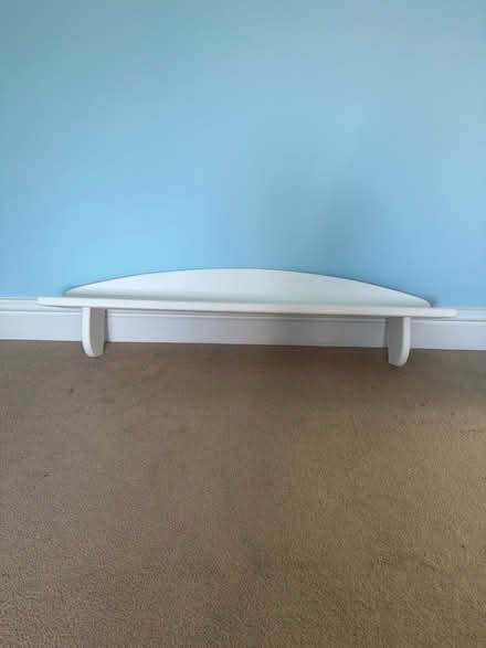 Photo of free White wooden shelf (Surbiton) #1