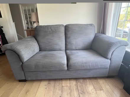 Photo of free Grey 2 seater couch (Delgany, Wicklow) #1