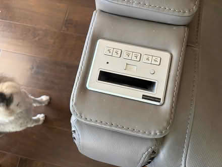 Photo of free Sofa, Gray Leather reclining (Coronita, CA) #2