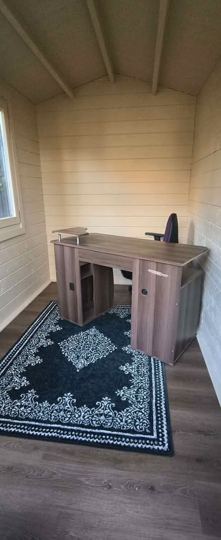 Photo of free Computer Desk with Keyboard Shelf (Barnard's Green WR14) #1