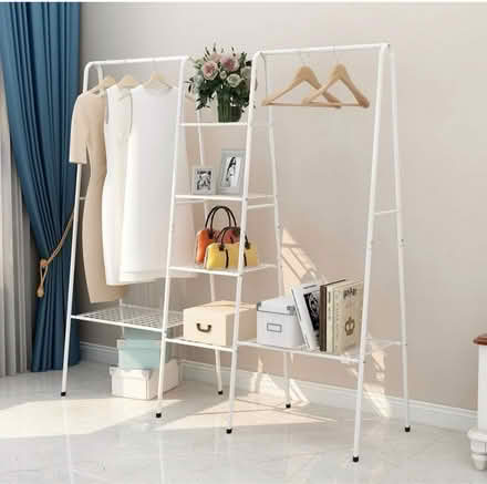 Photo of free Clothes rack white (Brixton SW2) #1