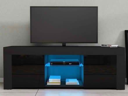 Photo of free Black tv unit (Southey Green S5) #1