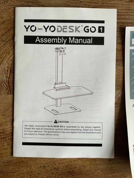 Photo of free YO-YO Adjustable Desk Bracket only (Rochester ME1) #1