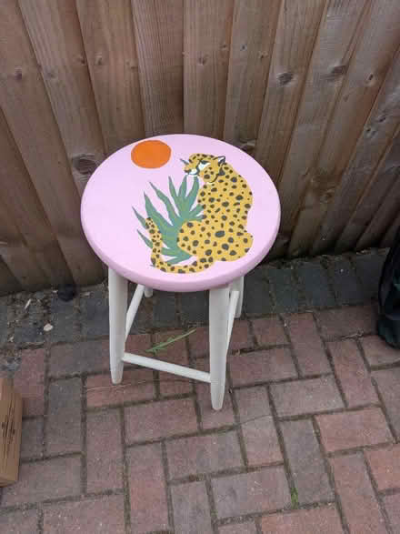 Photo of free Leopard jungle stool (LS17) #1