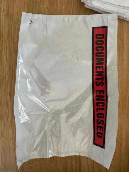 Photo of free Documents enclosed bags (Coley RG30) #2