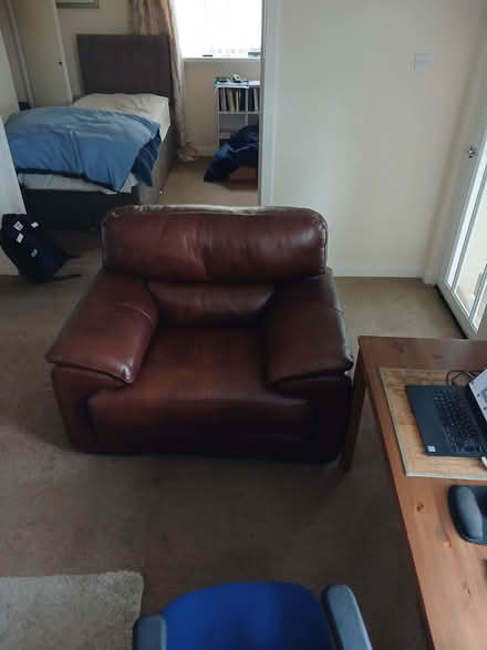 Photo of free Leather armchair (Coaltown of Balgonie KY7) #4