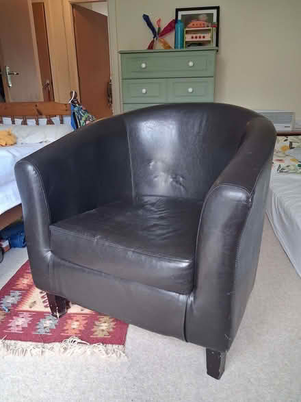 Photo of free Dark brown bucket chair (Penrith CA11) #1